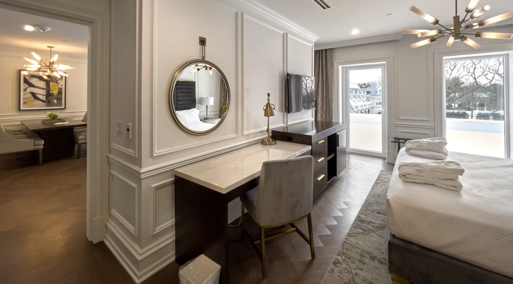Bridal suite at chateau grande hotel